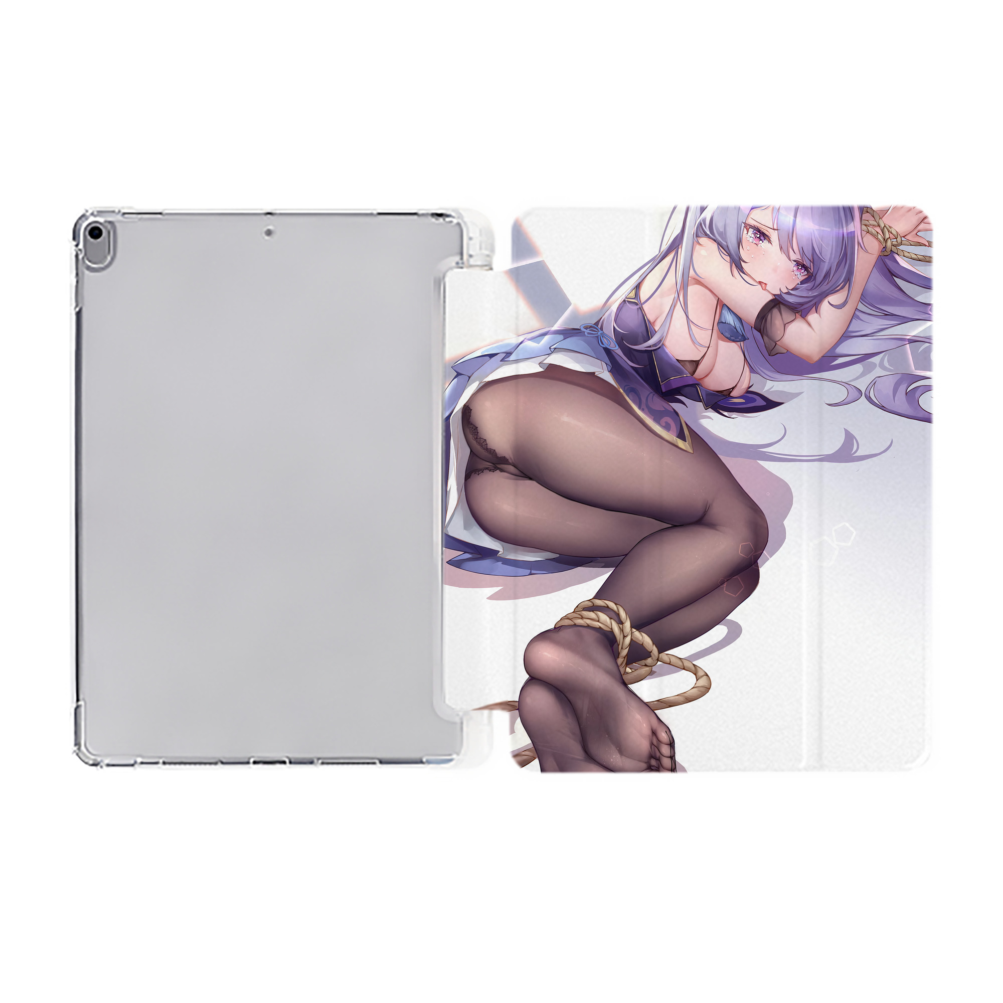 げんし神 genshin IPad ケース ペン収納付き 三つ折りスタンド PUレザー×シリコン 対応機種9.5/10.5/10.9インチ